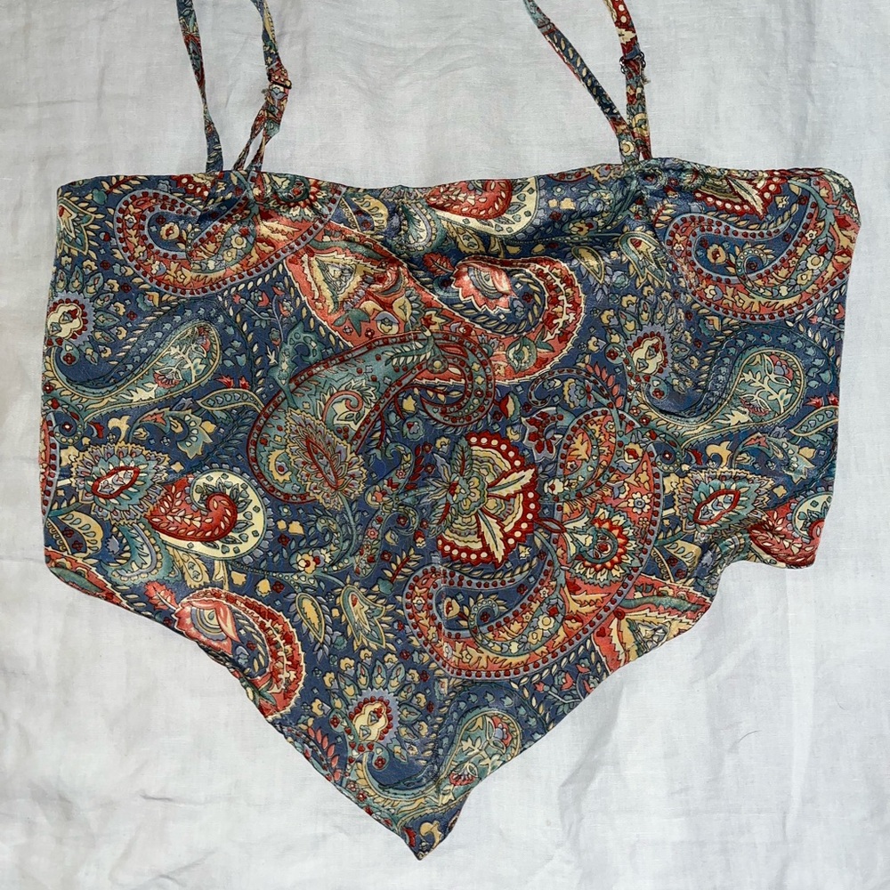 Paisley Print Bandana Top